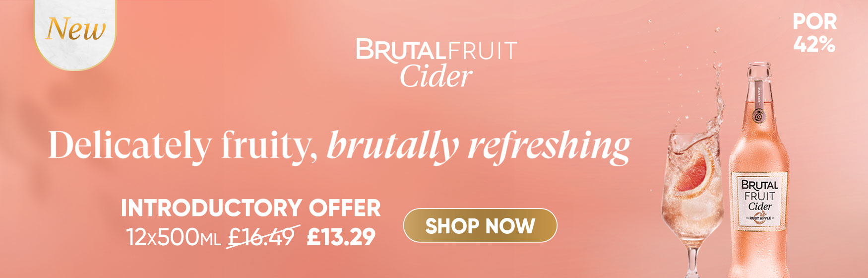 Brutal Fruit Cider - Delicately fruity, brutally r
